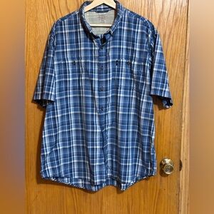 B.H. bass mens XXL button down‎ mens short sleeve